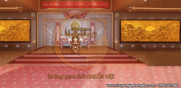 Tranh trúc chỉ đầm sen trang trí phòng thờ