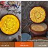 Tranh trúc chỉ Mandala hình tròn