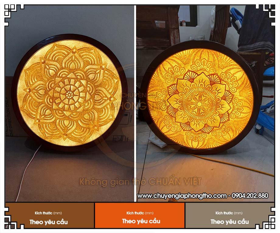 Tranh trúc chỉ Mandala hình tròn Tranh trúc chỉ Mandala hình tròn