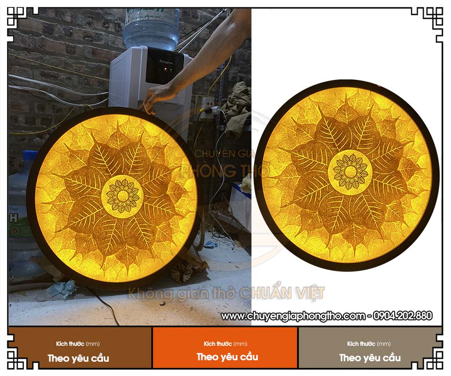 Tranh trúc chỉ Mandala hình tròn Tranh trúc chỉ Mandala hình tròn
