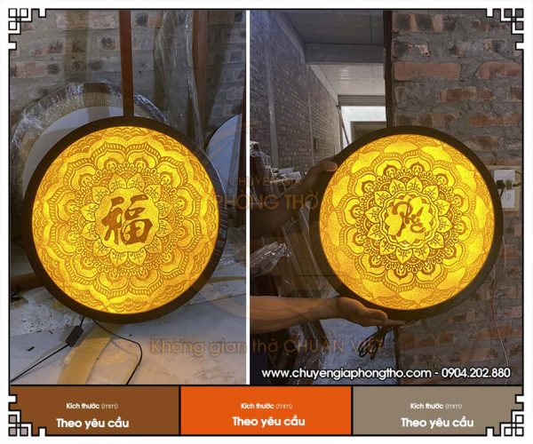 Tranh trúc chỉ Mandala hình tròn
