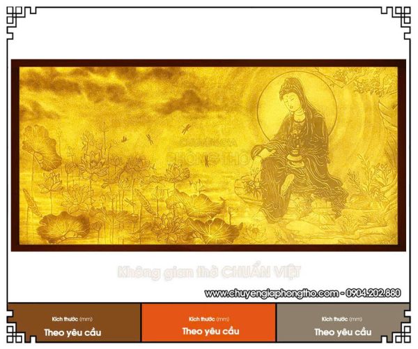 Tranh trúc chỉ Phật Bà Quan Âm
