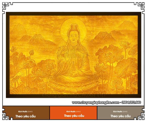 Tranh trúc chỉ Phật Bà Quan Âm