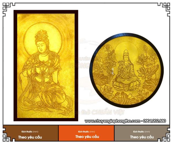 Tranh trúc chỉ Phật Bà Quan Âm