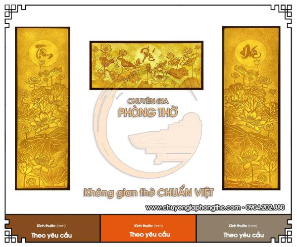 Tranh trúc chỉ Tâm Đức Phúc trang trí phòng thờ
