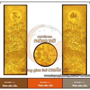 Tranh trúc chỉ Tâm Đức Phúc trang trí phòng thờ