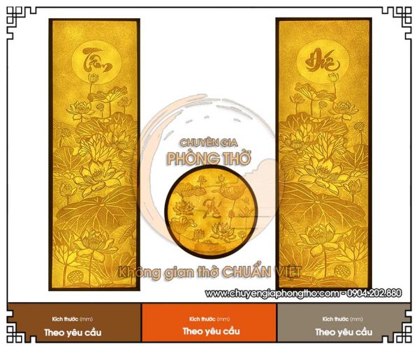 Tranh trúc chỉ Tâm Đức Phúc trang trí phòng thờ