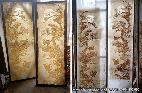 Tranh trúc chỉ Tùng Hạc Diên Niên