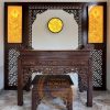 Bộ 3 tranh trúc chỉ hoa sen Mandala
