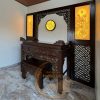 Bộ 3 tranh trúc chỉ hoa sen Mandala