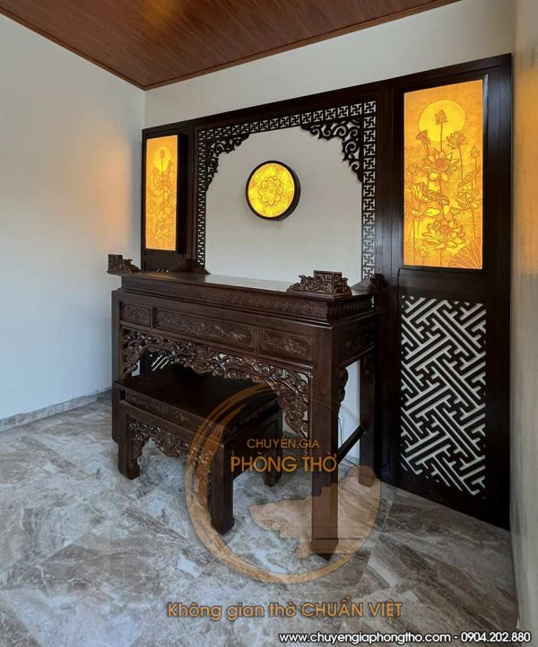 Bộ 3 tranh trúc chỉ hoa sen Mandala