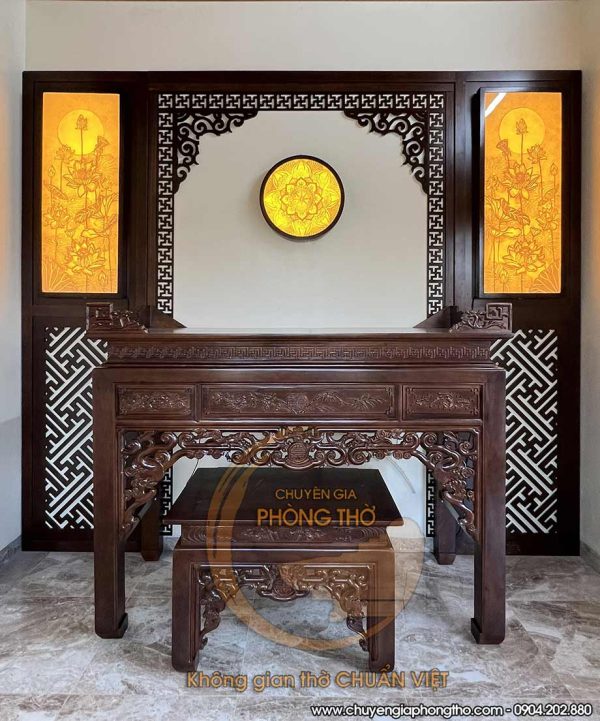 Bộ 3 tranh trúc chỉ hoa sen Mandala