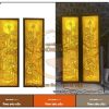 Cặp tranh trúc chỉ hoa sen trắng