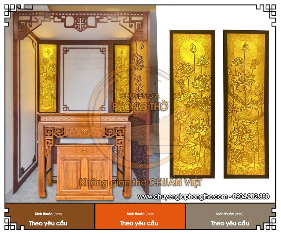 Cặp tranh trúc chỉ hoa sen trắng