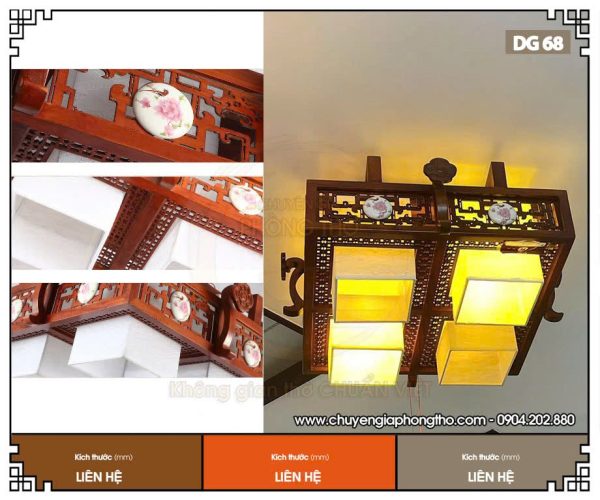 Đèn chùm gỗ cao cấp DG68
