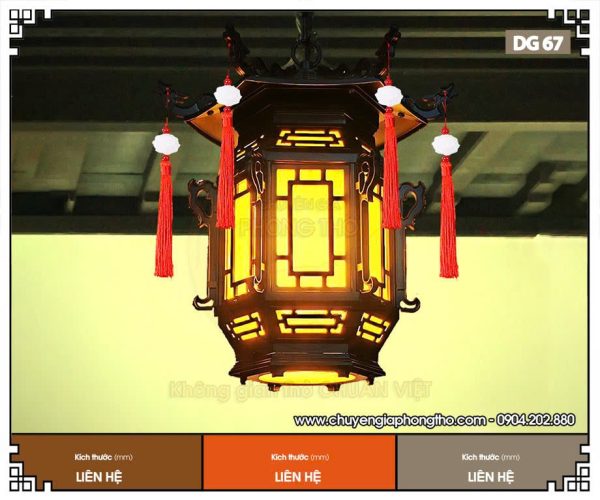 Đèn thả ngoài trời khung hợp kim DG67