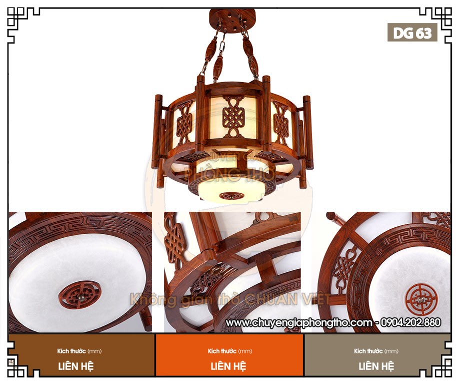 Đèn thả phòng thờ DG63 Đèn thả phòng thờ DG63