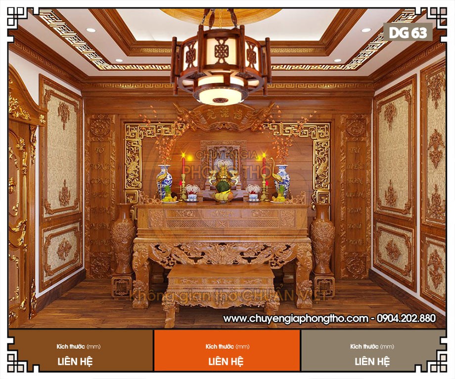 Đèn thả phòng thờ DG63