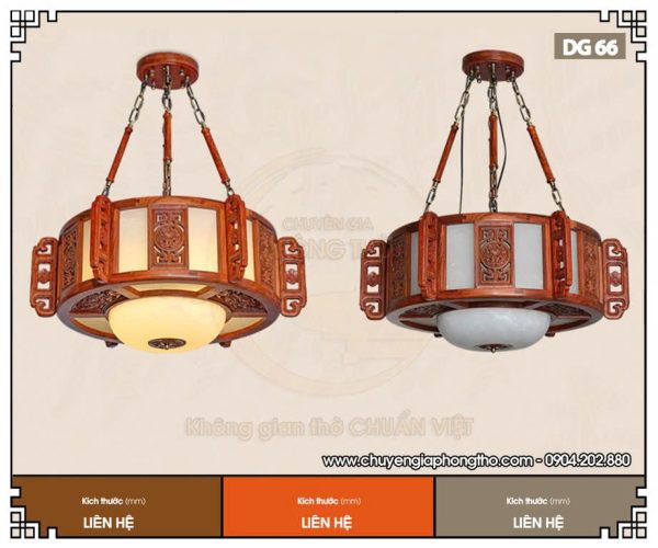 Mẫu đèn thả trần (DG66) trang trí phòng thờ