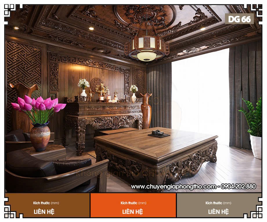 Mẫu đèn thả trần (DG66) trang trí phòng thờ
