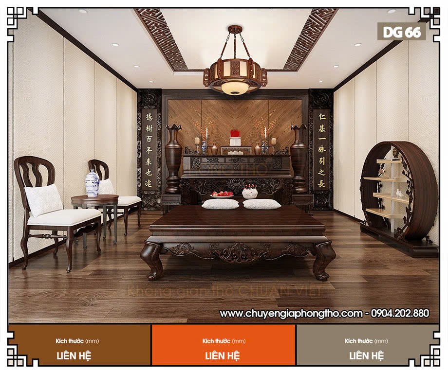 Mẫu đèn thả trần (DG66) trang trí phòng thờ Mẫu đèn thả trần (DG66) trang trí phòng thờ