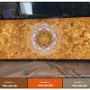 Tranh trúc chỉ Mandala sen chữ nhật