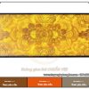 Tranh trúc chỉ Mandala sen chữ nhật