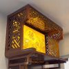 Tranh trúc chỉ ốp tường bàn treo trang trí phòng thờ