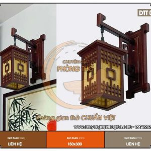 Đèn gỗ treo tường DTT03