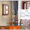 Đèn ốp tường bằng gỗ DTT01
