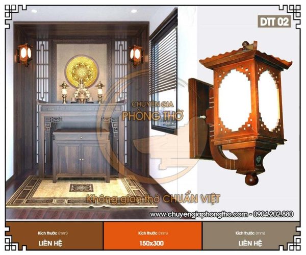 Đèn treo tường phòng thờ DTT02