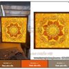 Tranh trúc chỉ Mandala hình vuông – Nhận đặt theo yêu cầu