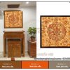 Tranh trúc chỉ Mandala hình vuông – Nhận đặt theo yêu cầu