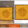 Tranh trúc chỉ Mandala hình vuông – Nhận đặt theo yêu cầu