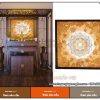 Tranh trúc chỉ Mandala hình vuông – Nhận đặt theo yêu cầu