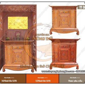 Tủ thờ chữ phúc TT04 cho không gian phòng thờ