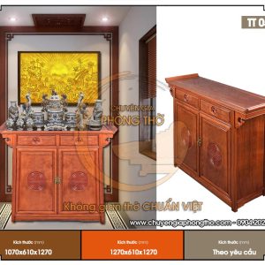 Mẫu tủ thờ đơn giản đẹp TT05