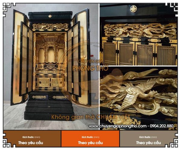 Tủ thờ Phật kiểu Nhật - Nét tinh tế và thanh tịnh cho phòng thờ