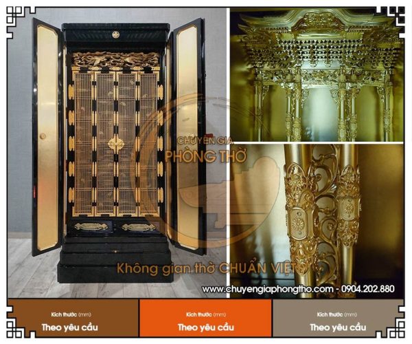 Tủ thờ Phật kiểu Nhật - Nét tinh tế và thanh tịnh cho phòng thờ