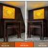 Tranh trúc chỉ ốp tường hình hoa sen
