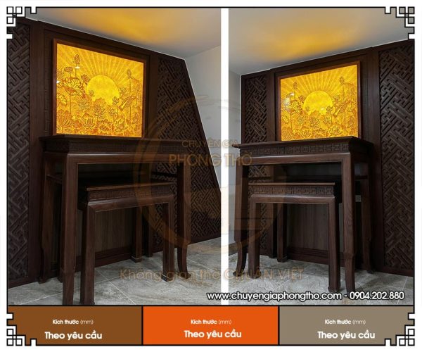 Tranh trúc chỉ ốp tường hình hoa sen