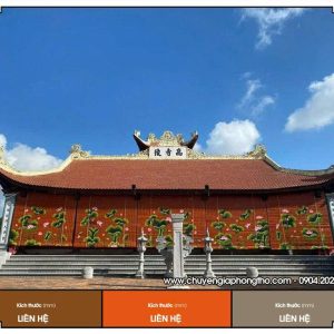 Mành trúc vẽ tay treo nhà thờ họ