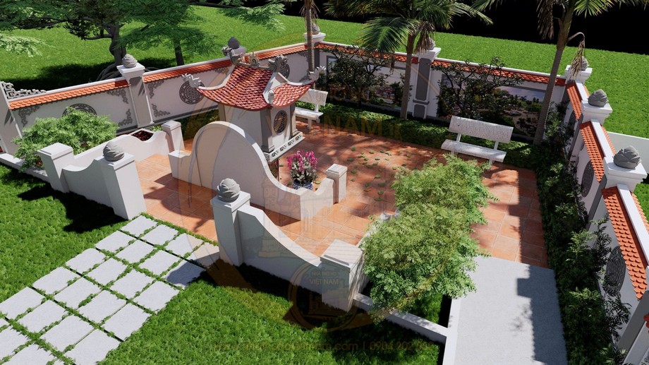 Bản vẽ 3D thiết kế khu lăng mộ cho dòng họ tại phường Hồng Bàng, Hải Phòng Bản vẽ 3D thiết kế khu lăng mộ cho dòng họ tại phường Hồng Bàng, Hải Phòng