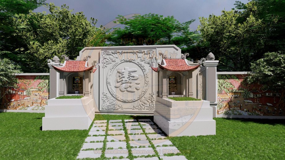 Bản vẽ 3D thiết kế khu lăng mộ cho dòng họ tại phường Hồng Bàng, Hải Phòng Bản vẽ 3D thiết kế khu lăng mộ cho dòng họ tại phường Hồng Bàng, Hải Phòng