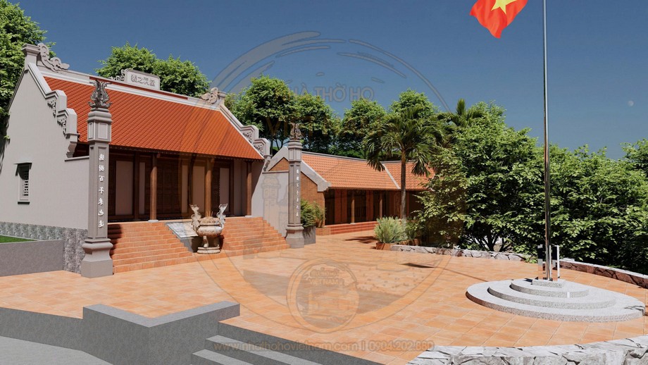 Bản vẽ nhà thờ họ 3 gian 2 mái kết hợp nhà ở phong cách truyền thống tại phường Tam Điệp, Ninh Bình Bản vẽ nhà thờ họ 3 gian 2 mái kết hợp nhà ở phong cách truyền thống tại phường Tam Điệp, Ninh Bình