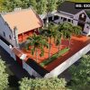 Dự án thiết kế nhà thờ họ 3 gian 2 mái kết hợp nhà ở tại Ân Thi, Hưng Yên