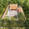 Bản vẽ 3D nhà thờ họ 3 gian 2 mái kết hợp tiểu cảnh tại phường Bỉm Sơn, Thanh Hoá