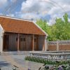 Bản vẽ 3D nhà thờ họ 3 gian 2 mái trong khuôn viên nhà ở hiện đại tại phường Phổ Yên, Thái Nguyên