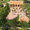 Bản vẽ nhà thờ họ 5 gian 2 mái kết hợp tiểu cảnh chi tiết tại xã Lý Bôn, Cao Bằng