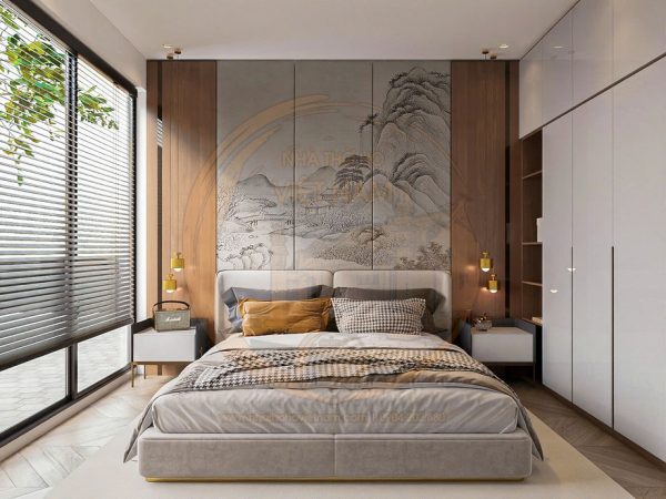 Thiết kế nhà thờ họ 3 gian 4 mái kết hợp nhà ở tại xã Kim Thành, Hải Phòng
